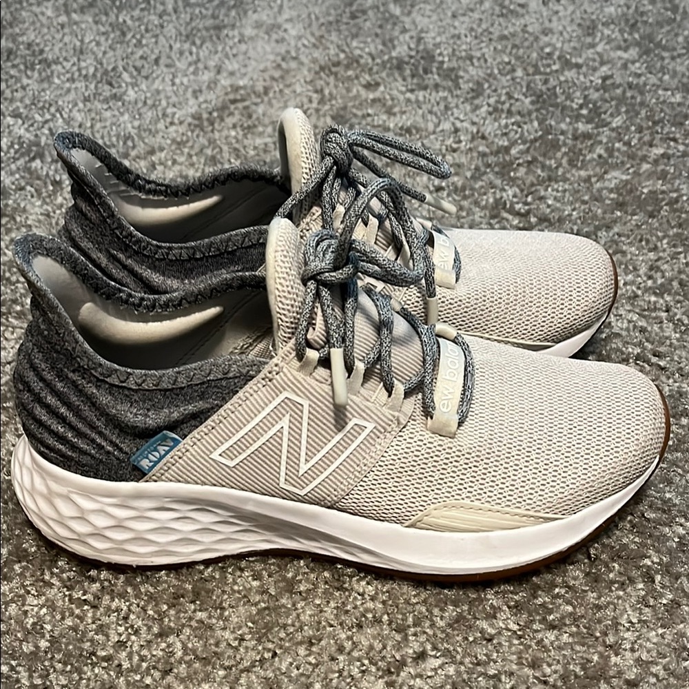 New Balance Light Gray and Dark Gray Athletic Shoes